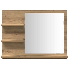 vidaXL Bathroom Mirror Cabinet Artisan Oak 60x10.5x45 cm 4