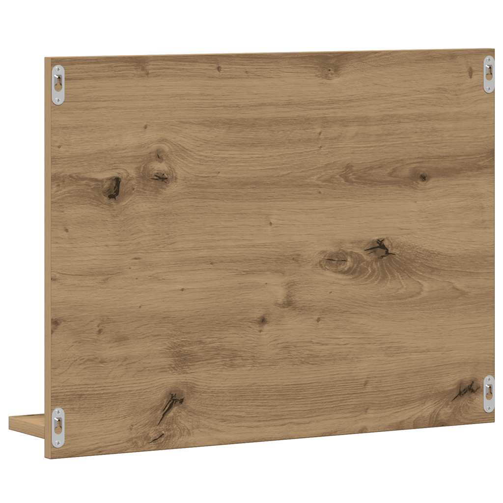 vidaXL Bathroom Mirror Cabinet Artisan Oak 60x10.5x45 cm 6