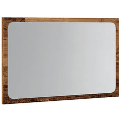 vidaXL Bathroom Mirror with LED Light Old Wood 60x8.5x38 cm 5