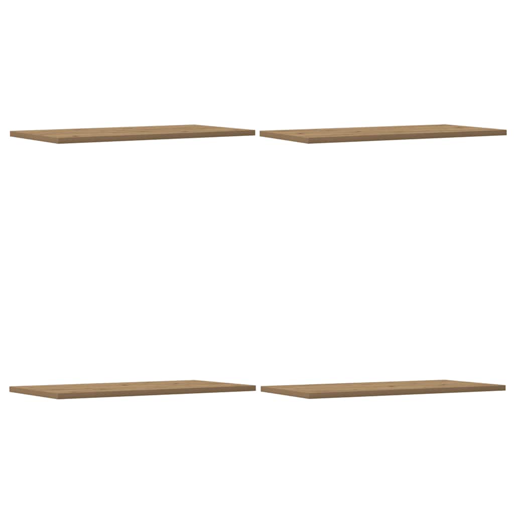 vidaXL Wall Shelves 4 pcs Artisan Oak 60x30x1,5 cm Engineered Wood 2