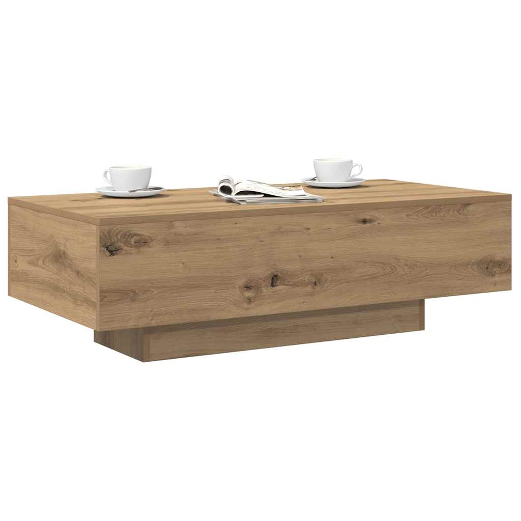 vidaXL Coffee Table Artisan Oak 100x49.5x31 cm Engineered Wood 3