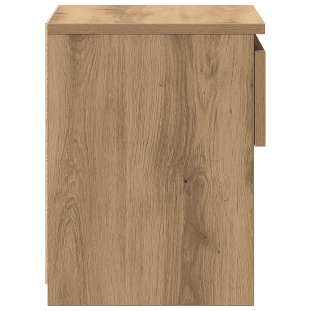 vidaXL Bedside Cabinet Artisan Oak 40x30x39 cm Engineered Wood 6