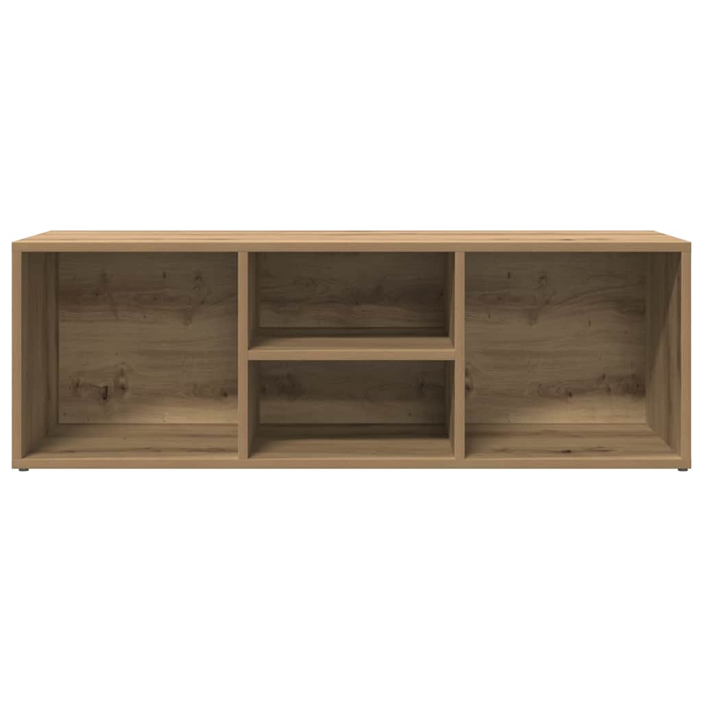 vidaXL Shoe Storage Bench Artisan Oak 102x35x35 cm Engineered Wood 4