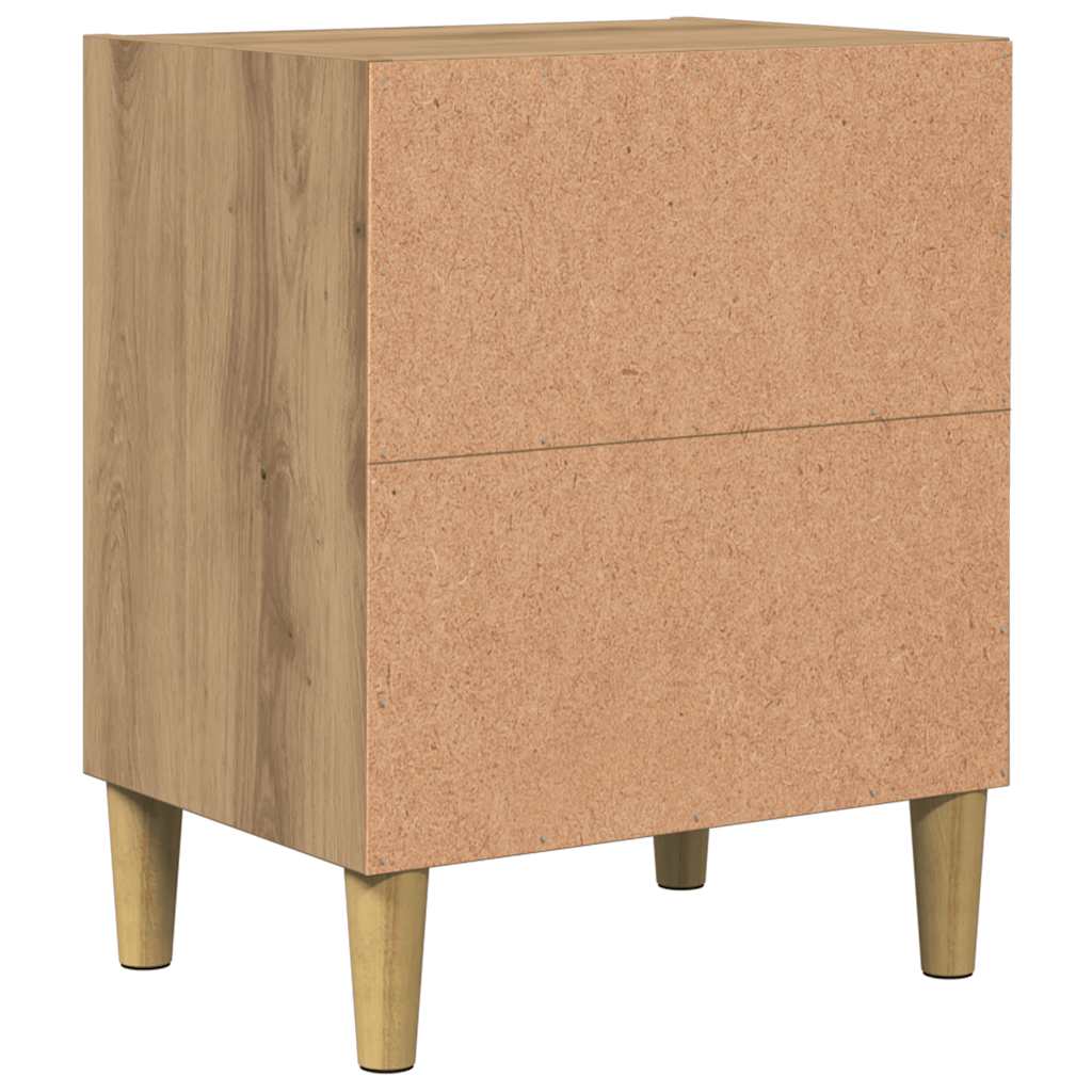 vidaXL Bedside Cabinets 2 pcs Artisan Oak 40x30x50 cm Engineered Wood 5