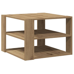 vidaXL Coffee Table Artisan Oak 58x58x40 cm Engineered Wood 2
