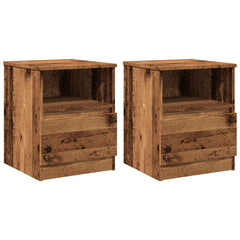 vidaXL Bedside Cabinets 2 pcs Old Wood 40x40x50 cm Engineered Wood 2