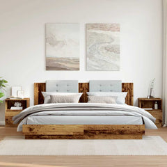 vidaXL Bedside Cabinets 2 pcs Old Wood 40x40x50 cm Engineered Wood 3