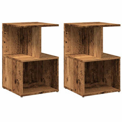 vidaXL Bedside Cabinets 2 pcs Old Wood 35x35x55 cm Engineered Wood 2
