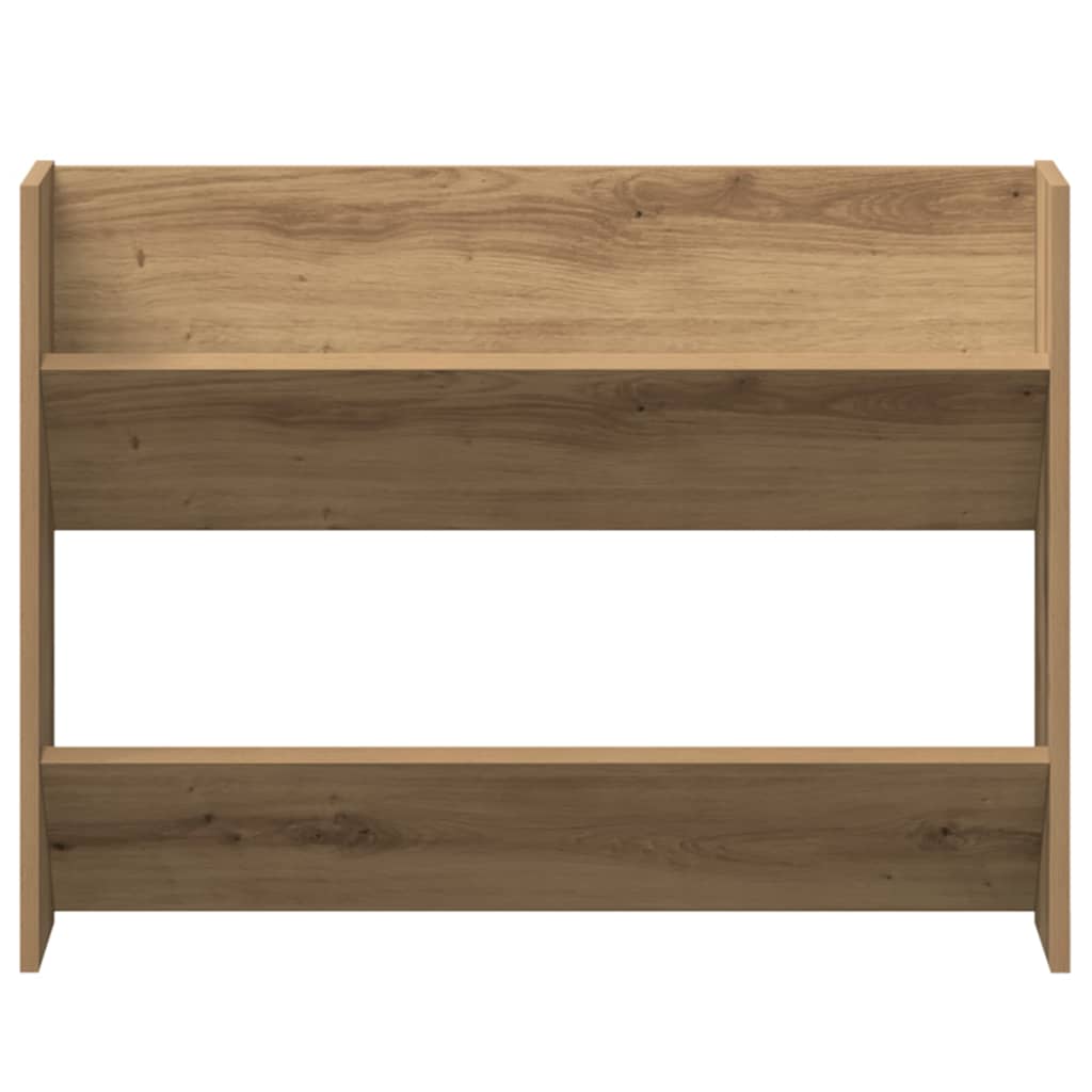 vidaXL Wall Shoe Cabinet Artisan Oak 80x18x60 cm Engineered Wood 5