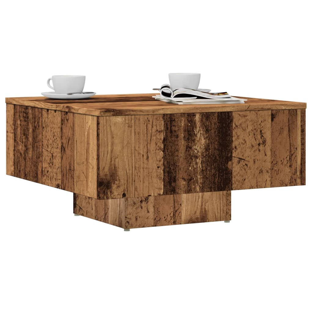 vidaXL Coffee Table Old Wood 60x60x31.5 cm Engineered Wood 1