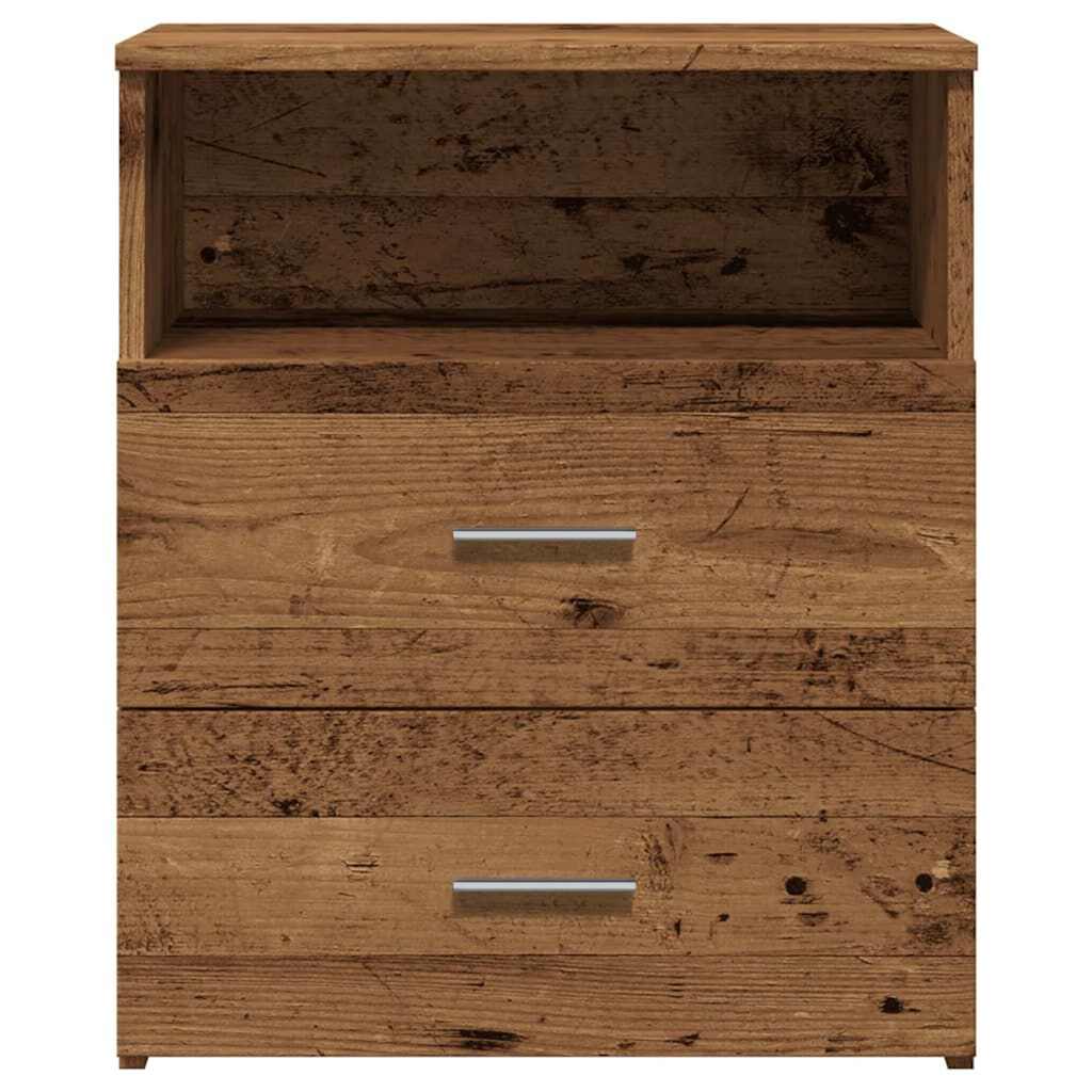 vidaXL Bedside Cabinet Old Wood 50x32x60cm Engineered Wood 5