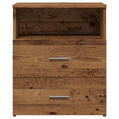 vidaXL Bedside Cabinet Old Wood 50x32x60cm Engineered Wood 5