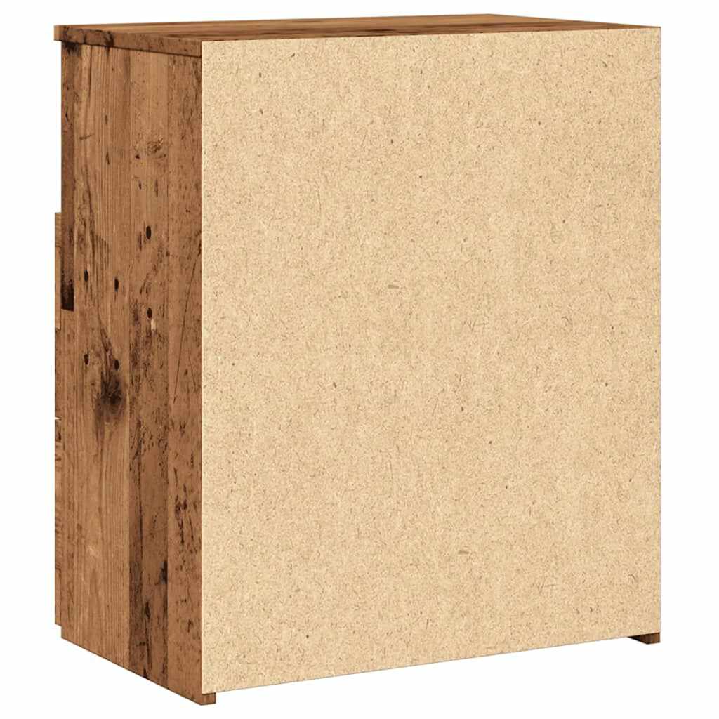 vidaXL Bedside Cabinet Old Wood 50x32x60cm Engineered Wood 6