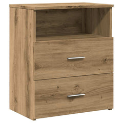vidaXL Bedside Cabinet Artisan Oak 50x32x60cm Engineered Wood 2