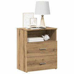 vidaXL Bedside Cabinet Artisan Oak 50x32x60cm Engineered Wood 4