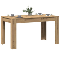 vidaXL Dining Table Artisan Oak 140x74.5x76 cm Engineered Wood 4