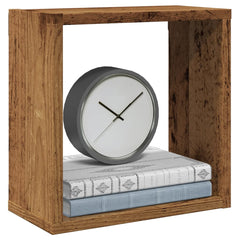 Wall Cube Shelves 6 pcs Height 30 cm Old wood