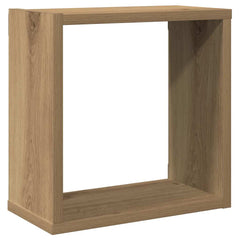 vidaXL Wall Cube Shelves 2 pcs Artisan Oak 30x15x30 cm Engineered Wood 4