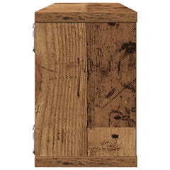 vidaXL Wall Cube Shelves 4 pcs Old Wood 60x15x23 cm Engineered Wood 6