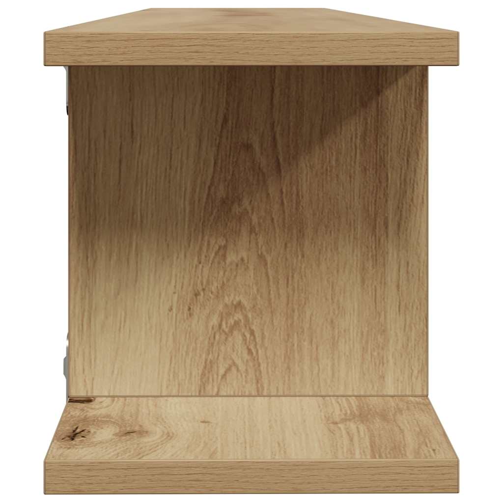 vidaXL Wall Shelves 2 pcs Artisan Oak 90x18x20 cm Engineered Wood 6