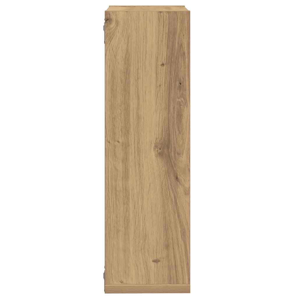 vidaXL Wall Cube Shelves 2 pcs Artisan Oak 50x15x50 cm Engineered Wood 6
