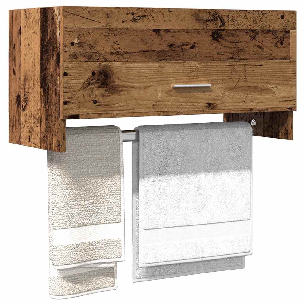 vidaXL Wardrobe Old Wood 70x32,5x35 cm Engineered Wood 1