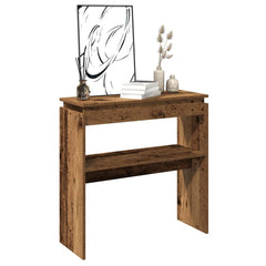 vidaXL Console Table Old Wood 80x30x80 cm Engineered Wood 3