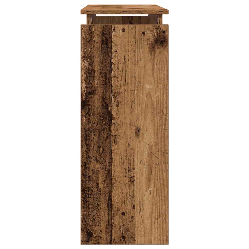 vidaXL Console Table Old Wood 80x30x80 cm Engineered Wood 6