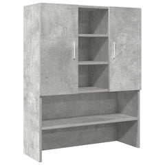 vidaXL Washing Machine Cabinet Concrete Grey 70.5x25.5x90 cm 2