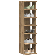 vidaXL Shoe Cabinets 2 pcs Artisan Oak 28x27x102 cm Engineered Wood 3