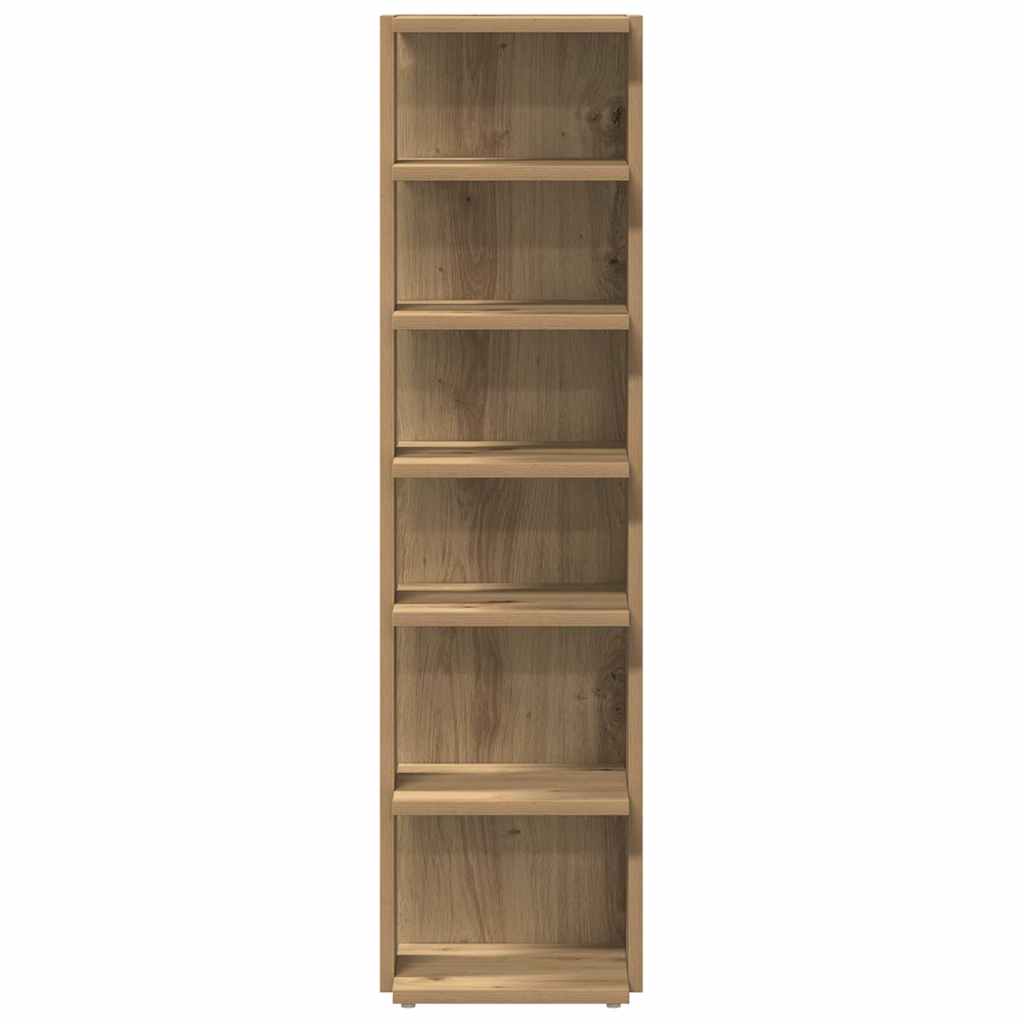 vidaXL Shoe Cabinets 2 pcs Artisan Oak 28x27x102 cm Engineered Wood 4