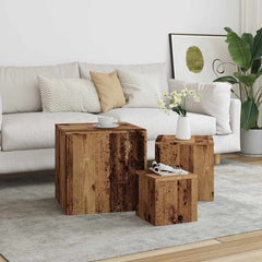 vidaXL Side Tables 3 pcs Engineered Wood