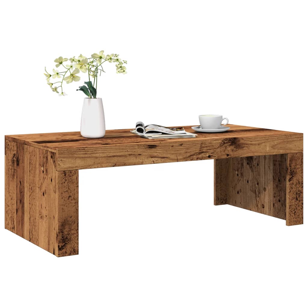 vidaXL Coffee Table Old Wood 102x50x35 cm Engineered Wood 1