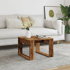 vidaXL Side Table Old Wood 50x50x35 cm Engineered Wood 3