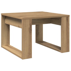 vidaXL Side Table Artisan Oak 50x50x35 cm Engineered Wood 2