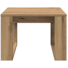 vidaXL Side Table Artisan Oak 50x50x35 cm Engineered Wood 4