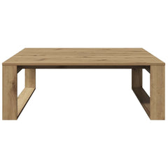 vidaXL Coffee Table Artisan Oak 100x100x35 cm Engineered Wood 4
