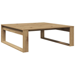vidaXL Coffee Table Artisan Oak 100x100x35 cm Engineered Wood 5