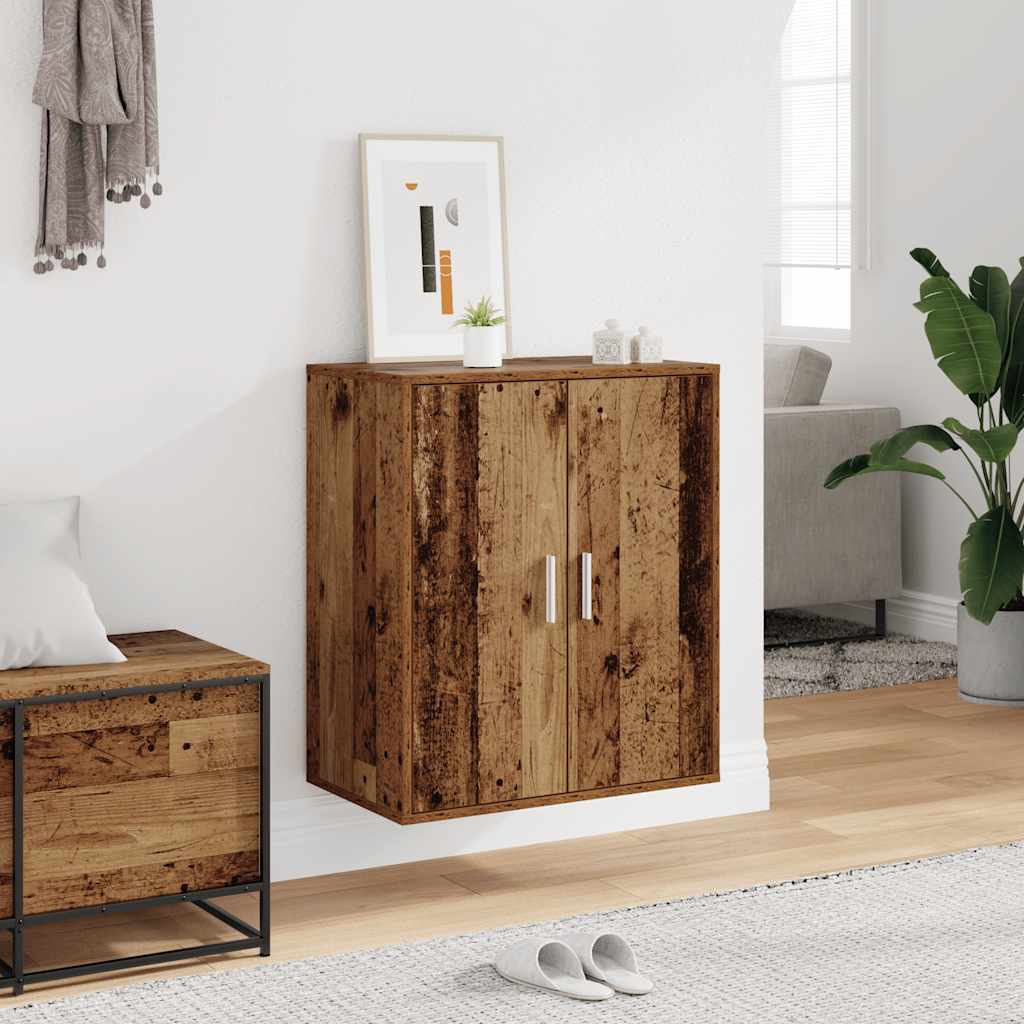 vidaXL Shoe Cabinet 60 x 35 x 70 cm Old Wood 3
