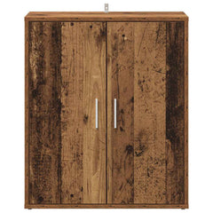 vidaXL Shoe Cabinet 60 x 35 x 70 cm Old Wood 5