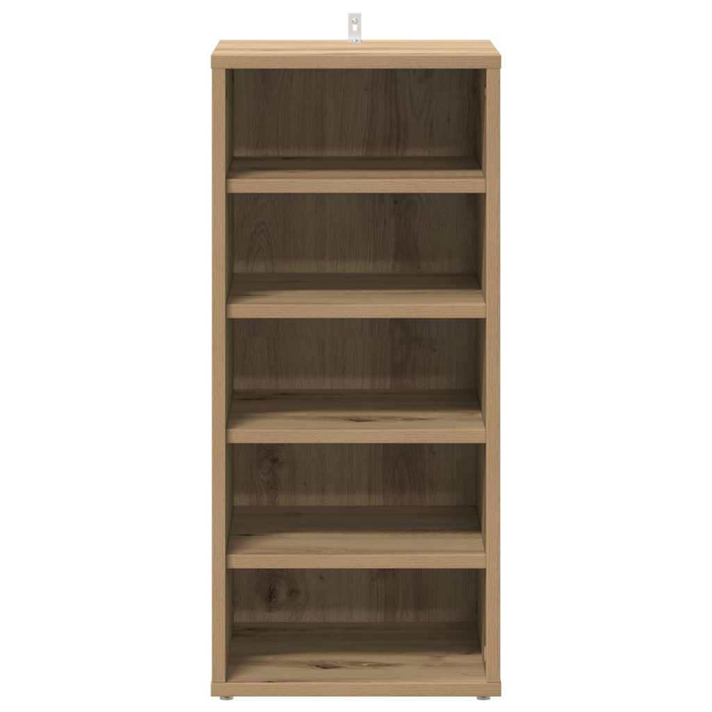 vidaXL Shoe Cabinet 32 x 35 x 70 cm Artisan Oak 5 pairs of shoes 4