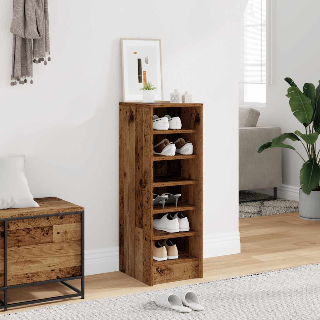 vidaXL Shoe Cabinet 32x35x92 cm Engineered Wood