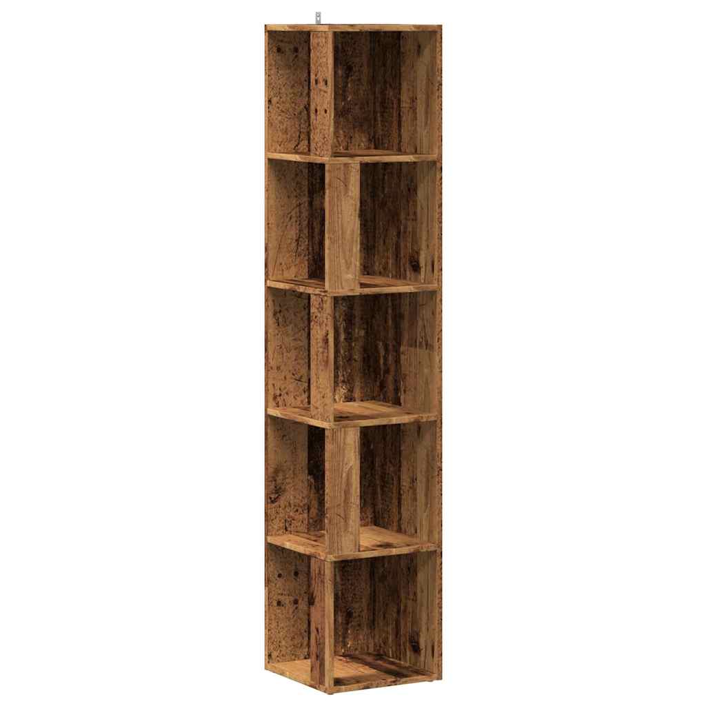 Corner Cabinet 33x33x164.5 cm Engineered Wood 33 x 33 x 165 cm Old wood