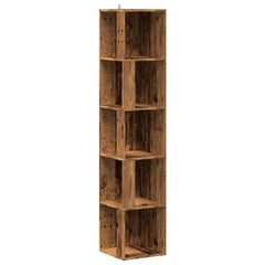 Corner Cabinet 33x33x164.5 cm Engineered Wood 33 x 33 x 165 cm Old wood