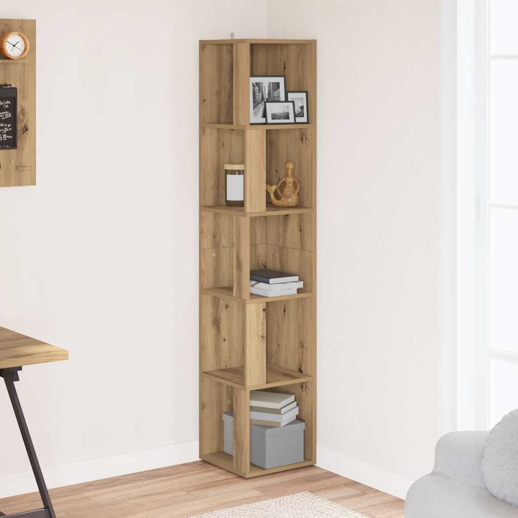 Corner Cabinet 33x33x164.5 cm Engineered Wood 33 x 33 x 165 cm Artisan oak