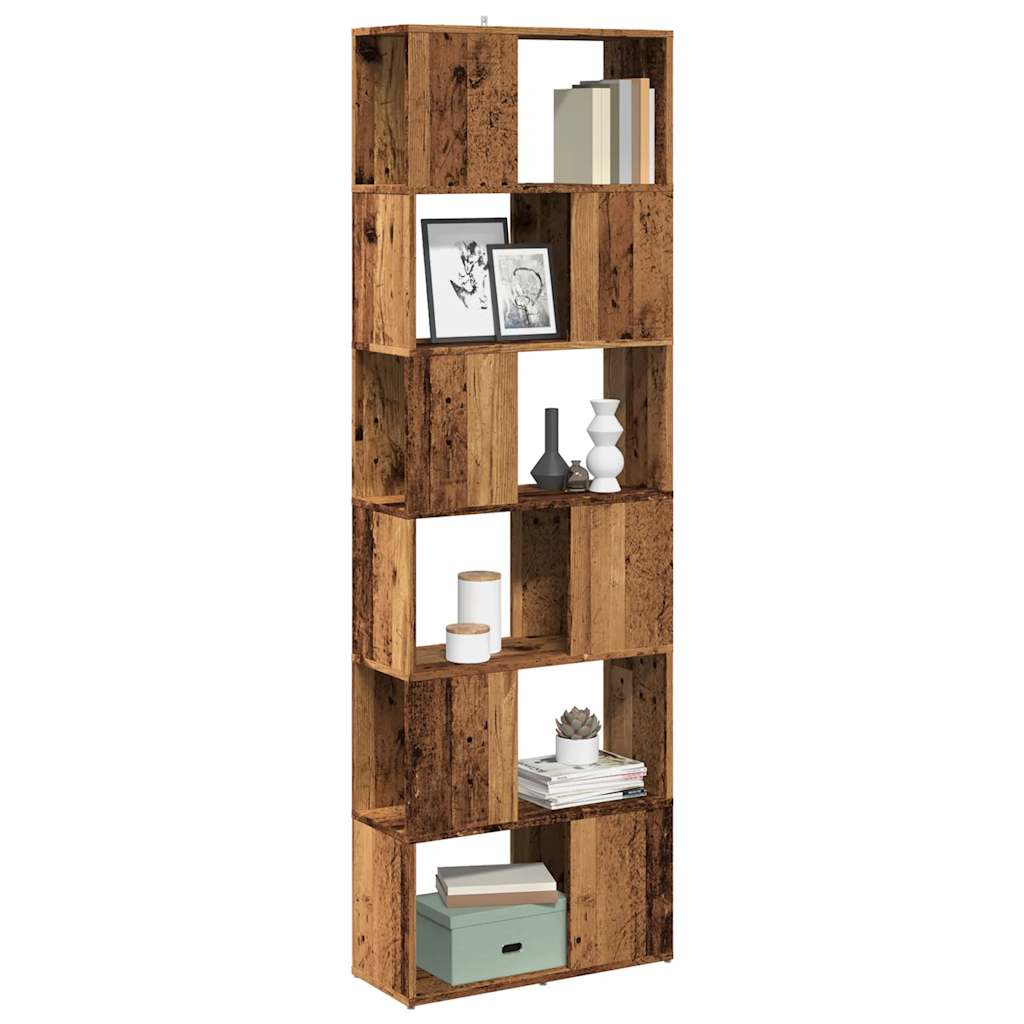 Book Cabinet/Room Divider 60x24x186 cm Old wood