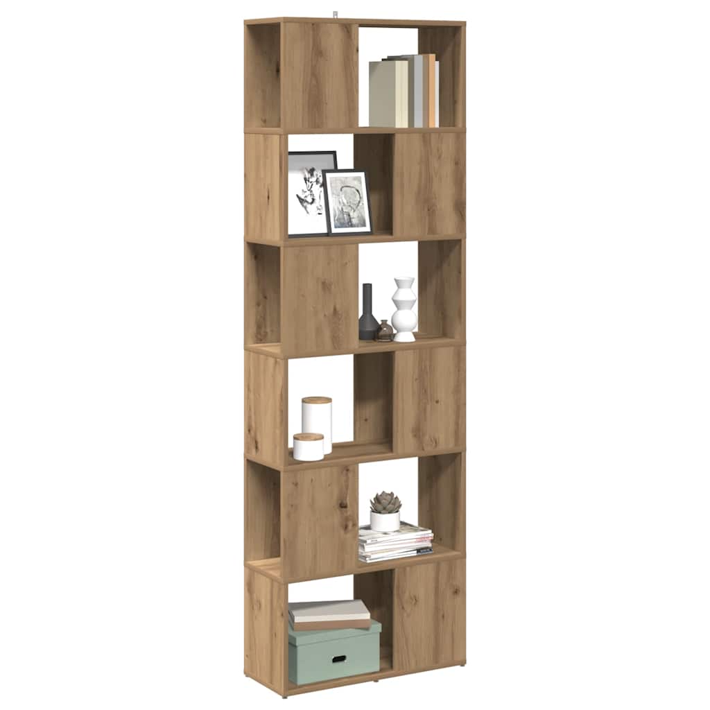 Book Cabinet/Room Divider 60x24x186 cm Artisan oak