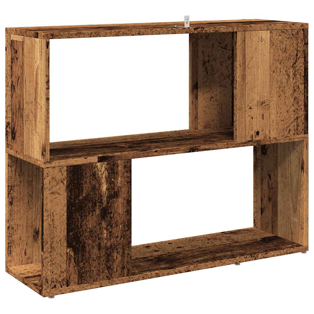 vidaXL Book Cabinet/Room Divider Old Wood 80x24x63 cm 6