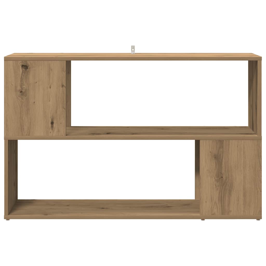 vidaXL Book Cabinet Artisian Oak 100x24x63 cm Engineered Wood 4