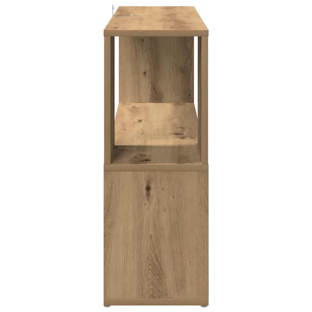 vidaXL Book Cabinet Artisian Oak 100x24x63 cm Engineered Wood 5